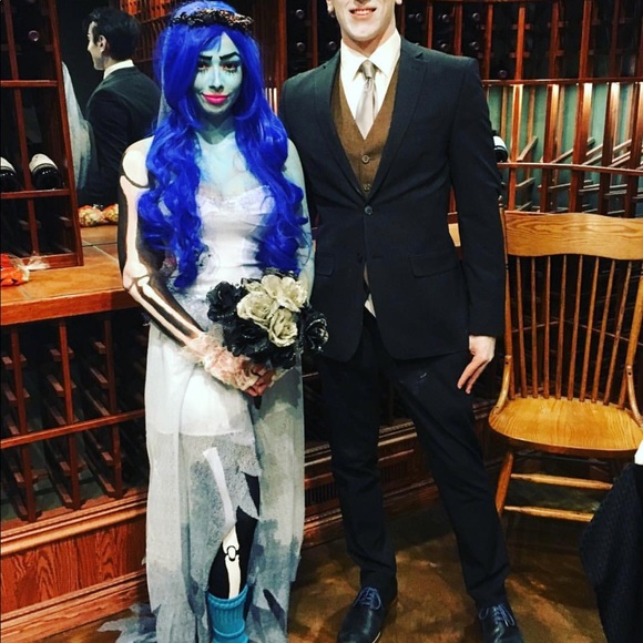 COMPLETE CORPSE BRIDE HALLOWEEN COSTUME SIZE XS